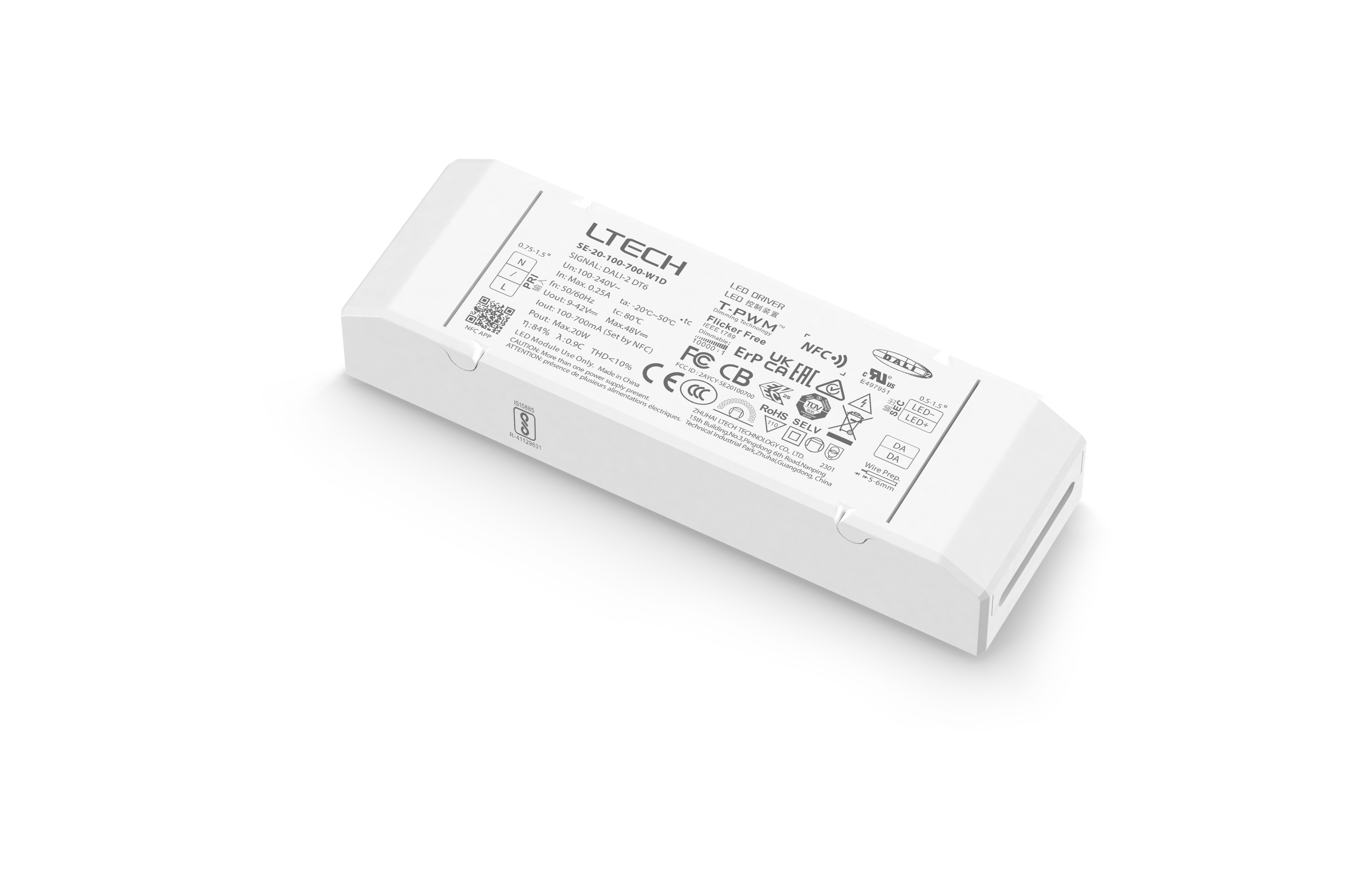 NFC DALI Contant Current Drivers LTECH Multi Function Driver